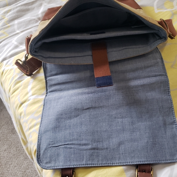 Brown and Tan Men's Bag - Picture 11 of 11